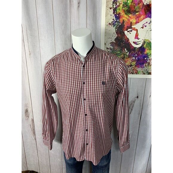 The Kooples Sport Men's Red Shirt Fitted Button Up Size XL - Picture 1 of 15